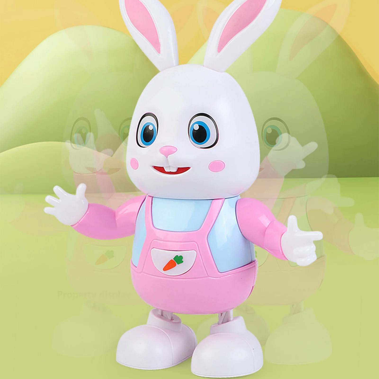 Conejo de baile Musical eléctrico para niños, juguete interactivo de iluminación, herramienta educativa temprana, regalo de cumpleaños de Pascua y Navidad
