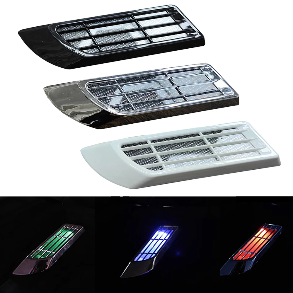 Car LED Solar Tuyere Warning Light Strobe Light Highlight Automatic Modification LED Flash Body Decorative Light Signal Lamp