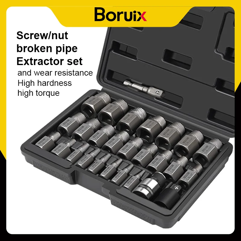 

Industrial Broken Screw Extractor Tool Chrome Molybdenum Steel Anti Slip High Hardness Rust Proof Wear Resistant Remover