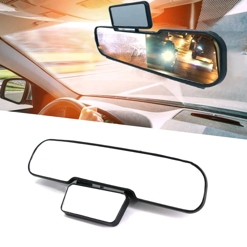 2 In 1 Rotatable Car Mirrors Double Rearview Mirror Child View Infant Kids Interior Universal Wide Angle Safety Endoscope Kind