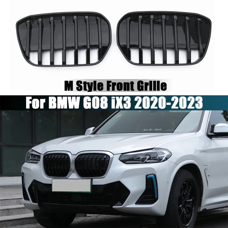 

Front Bumper Kidney Grill For BMW G08 IX3 2020-2023 M Style Air Intake Grille Car Racing Grilles Body Kit-A15Z