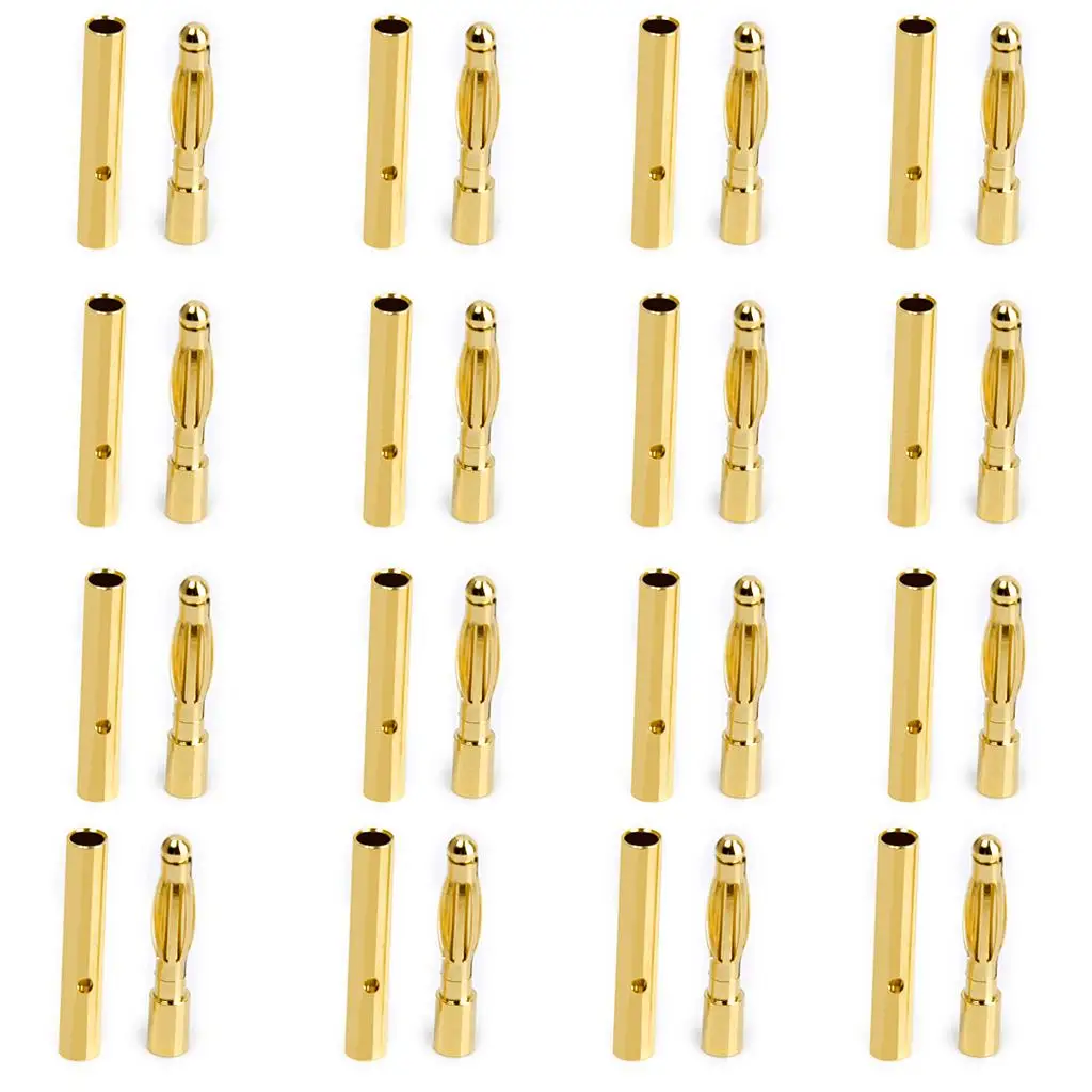 Juego de 40 Uds. Conector electrónico de Motor con conector Banana bajo macho hembra