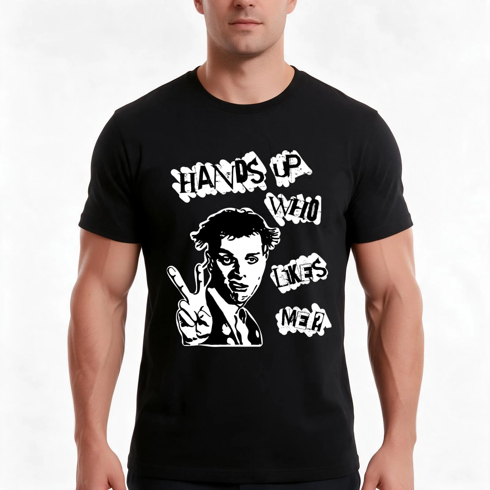 Rik Mayall - The Young Ones T-Shirt, Summer Casual Cotton Tee, Oversized Streetwear Tops, Vintage Graphic Print, 100% Cotton