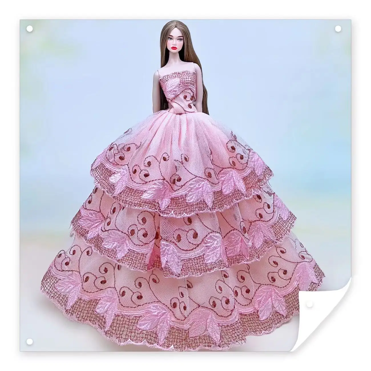 Robes de soirée pour poupée Barbie, lot de vêtements, ensemble d\'accessoires, robe de mariée éducative