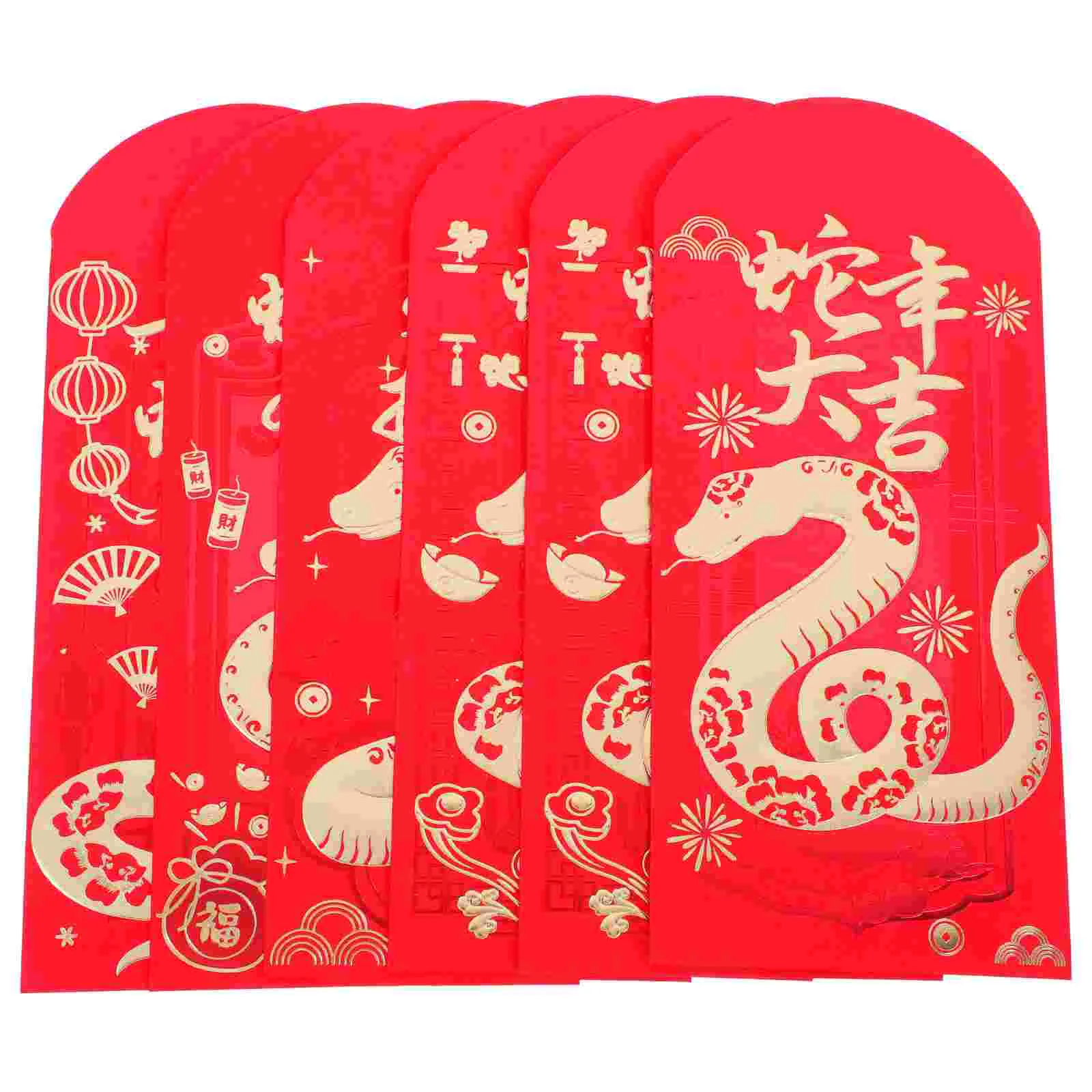 

30 Pcs Vietnamese Red Packet Year of The Snake Envelope Traditional Packets Bag 2025 Hong Bao