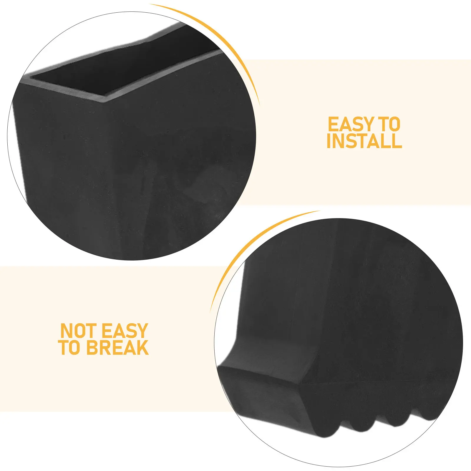 4Pcs Rubber Ladder Feet Covers Replacement Non Ladder Feet For For Home Painters Step Non- Folding Foot