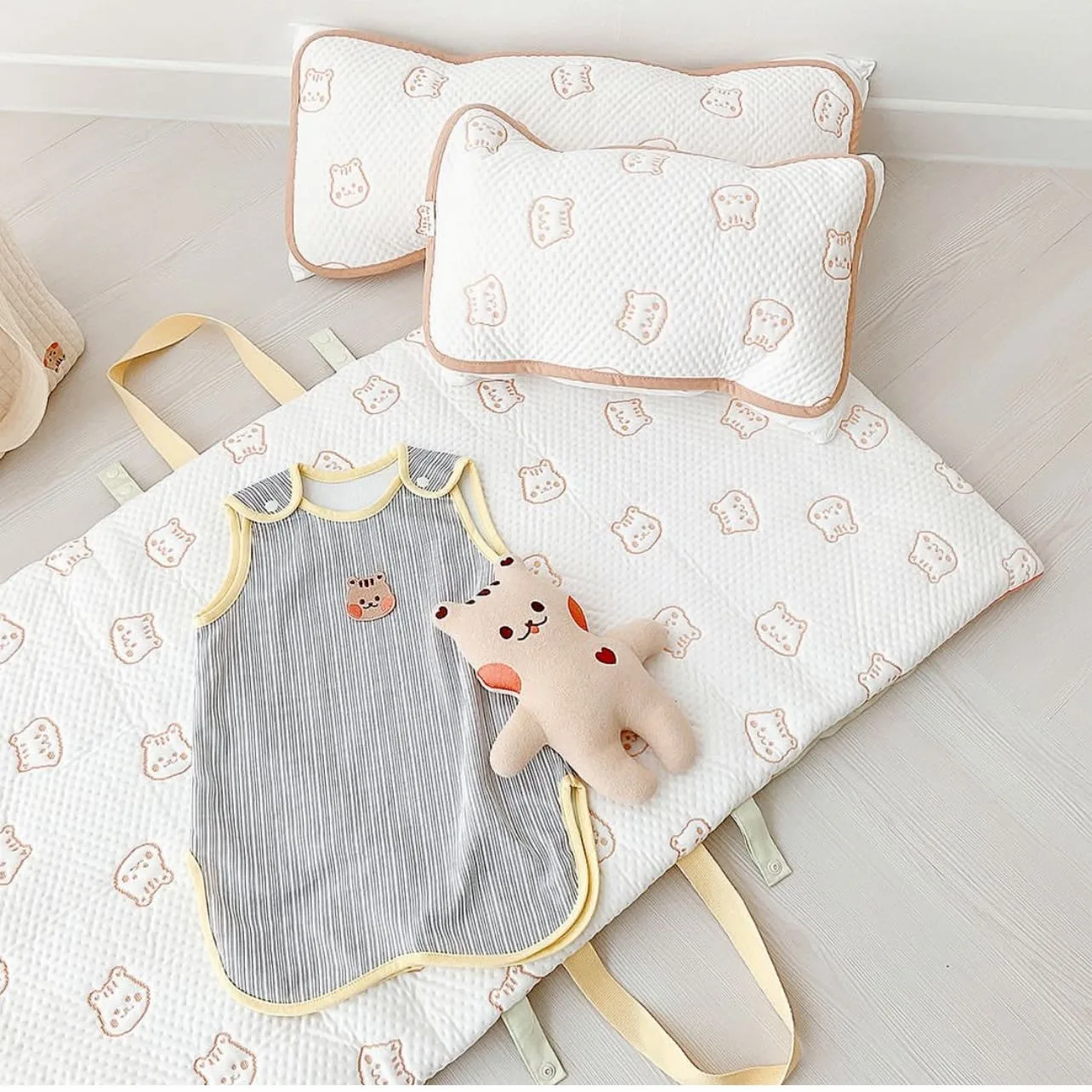 Ins Style Cute Animal Cotton Cool Folding Mattress Sheet Kindergarten Portable Mattress Bay Window Mat Prevent Cooling
