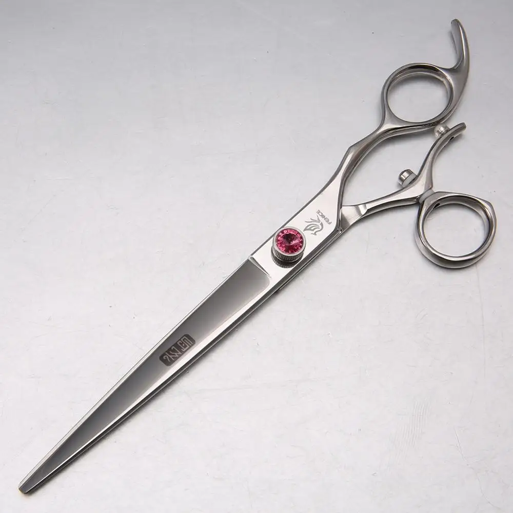 440C Steel 7.5\'\' 8 Inch rotate handle shear Pet Dog Cutting Swivel Thumb Scissors