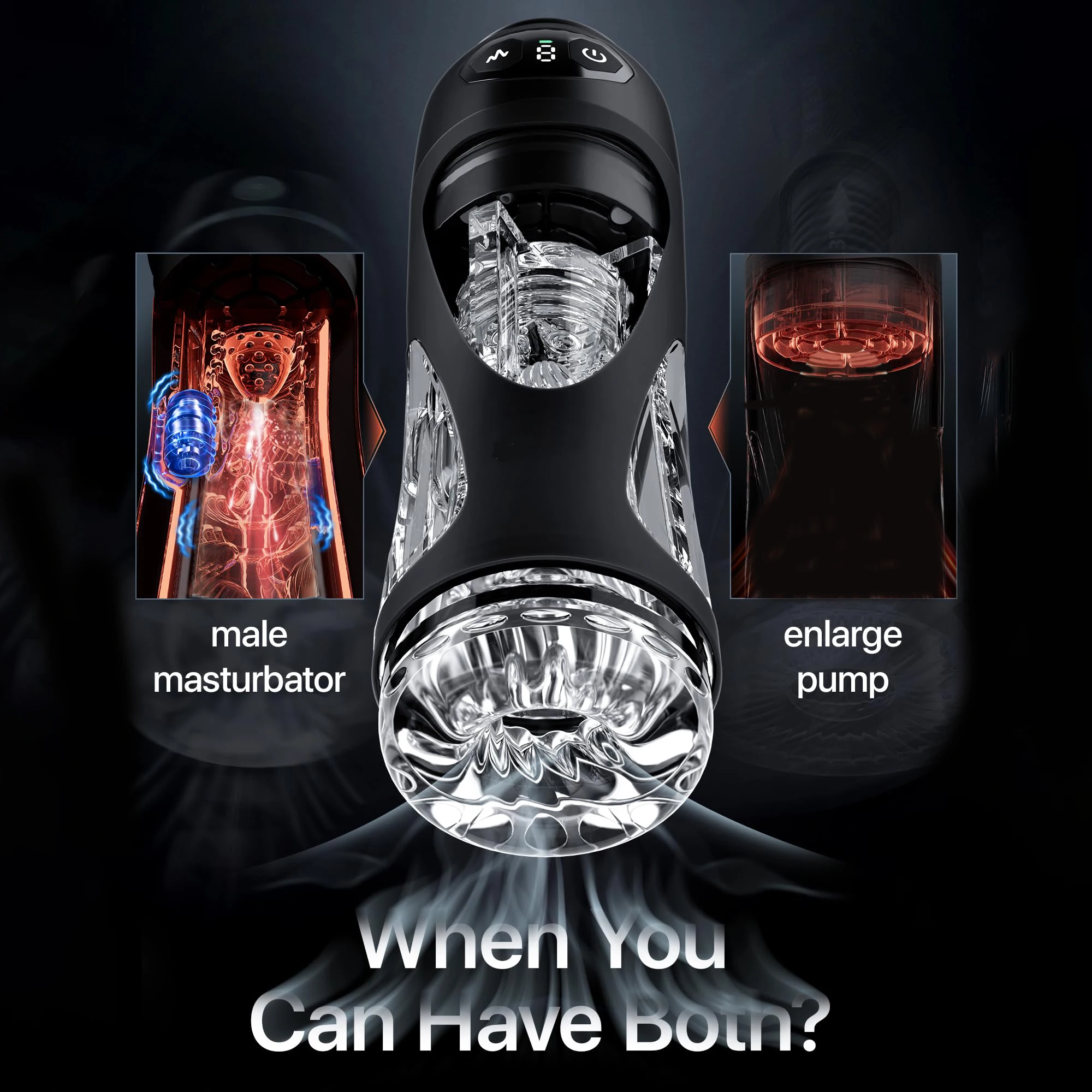 2026 Automatic Licking Sucking Male Masturbator AI Sync Male Stroker Penis Pump Blowjob Adult Toy Pocket Pussy with Phone Holder - Image 4