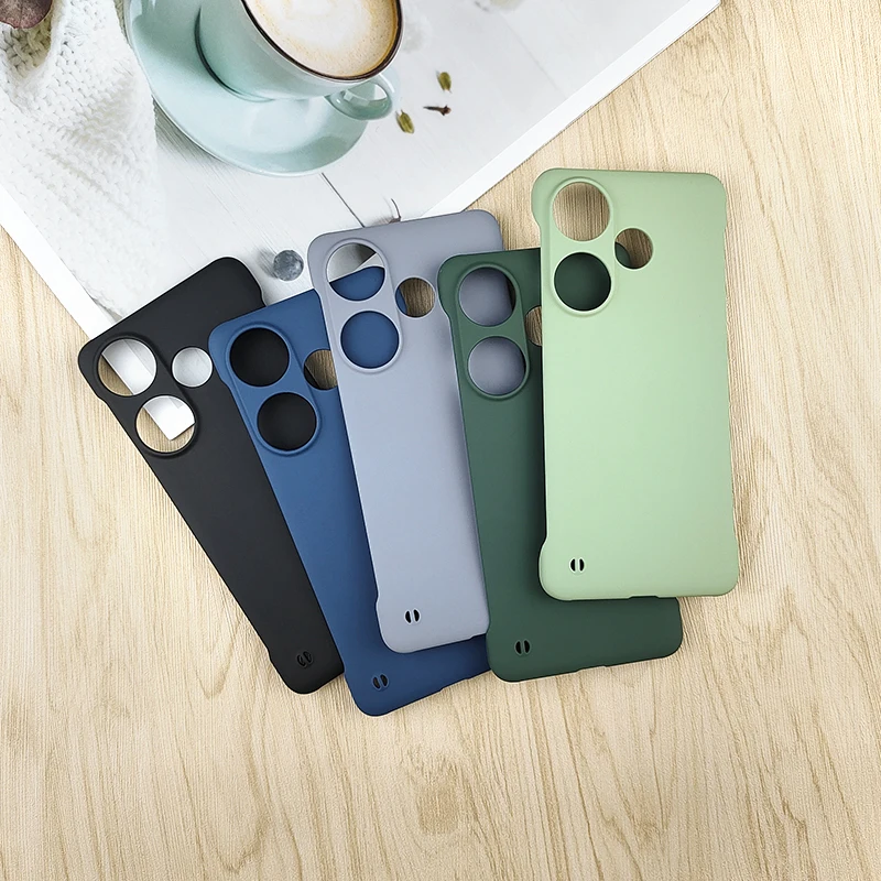 Candy Color Frameless Matte Case For Xiaomi Poco F6 PocoF6 Pro 5G Slim Hard PC Shockproof Bumper Cover