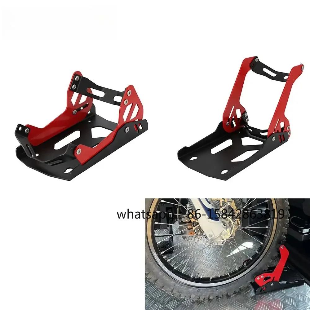 Soporte Fijo para Rueda Delantera de Remolque, Estructura de Soporte Fijo para Estacionamiento, Capacidad de 1800 lb para Bicicletas Eléctricas y de Cross de 8"-21"