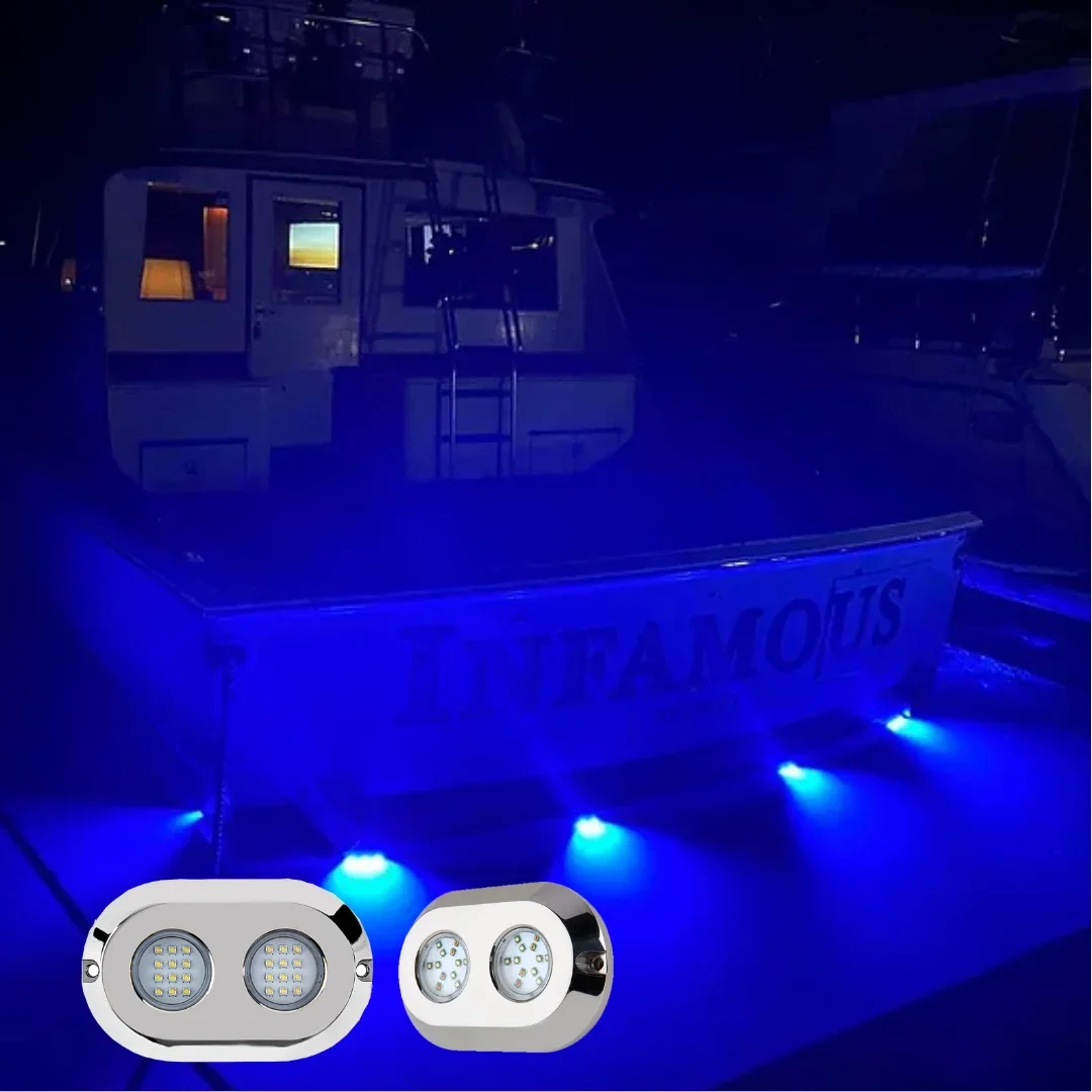 Accessori marini Luci subacquee per barche a LED 12V per piscina con dock per barche
