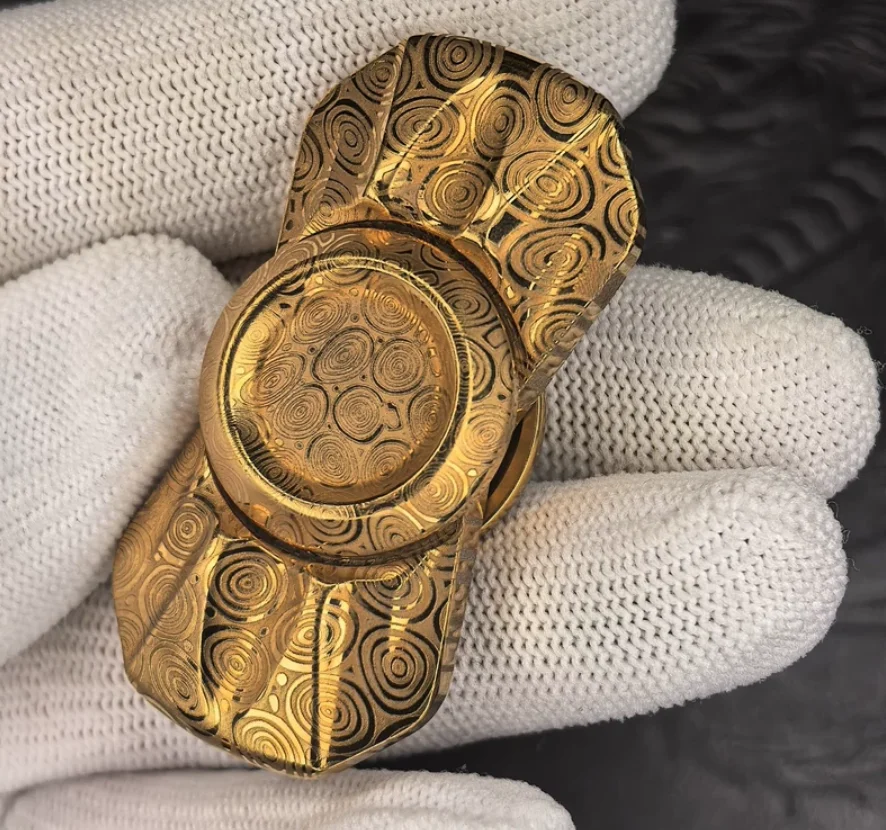 Used EDC Ghost edc wing damascus spinner Fingertip gyroscope Decompression toys