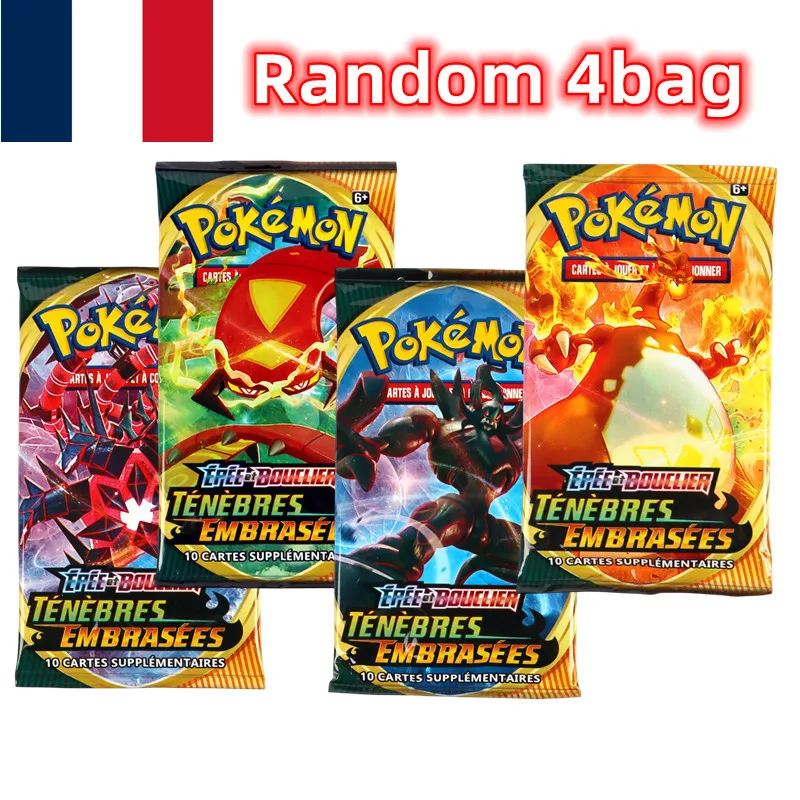 Pokémon français TCG: épée et bouclier, boîte de rappel Darhouse Ablaze, carte Pokémon, 36 paquets, 360 pièces