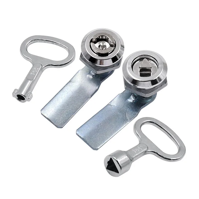 Universal Triangular Key Slotted Key For Electric Cabinets Multifunctional Wrench Panel Lock Metro Train Elevator Door Key Lock