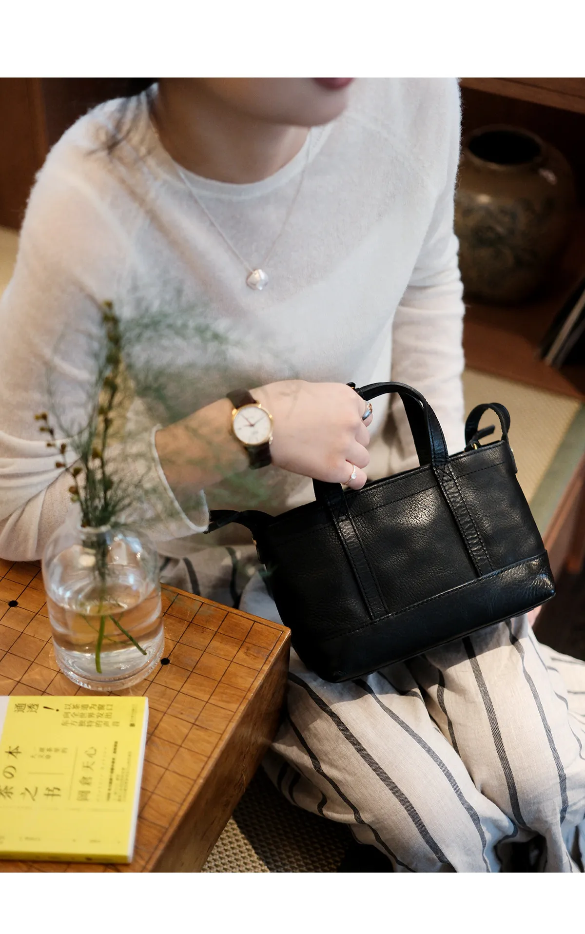 Vintage Luxus Echtleder Damen Kleine Handtasche Mode Outdoor Reise Party Handgefertigte Rindsleder Schulter Umhängetasche – Detail 15