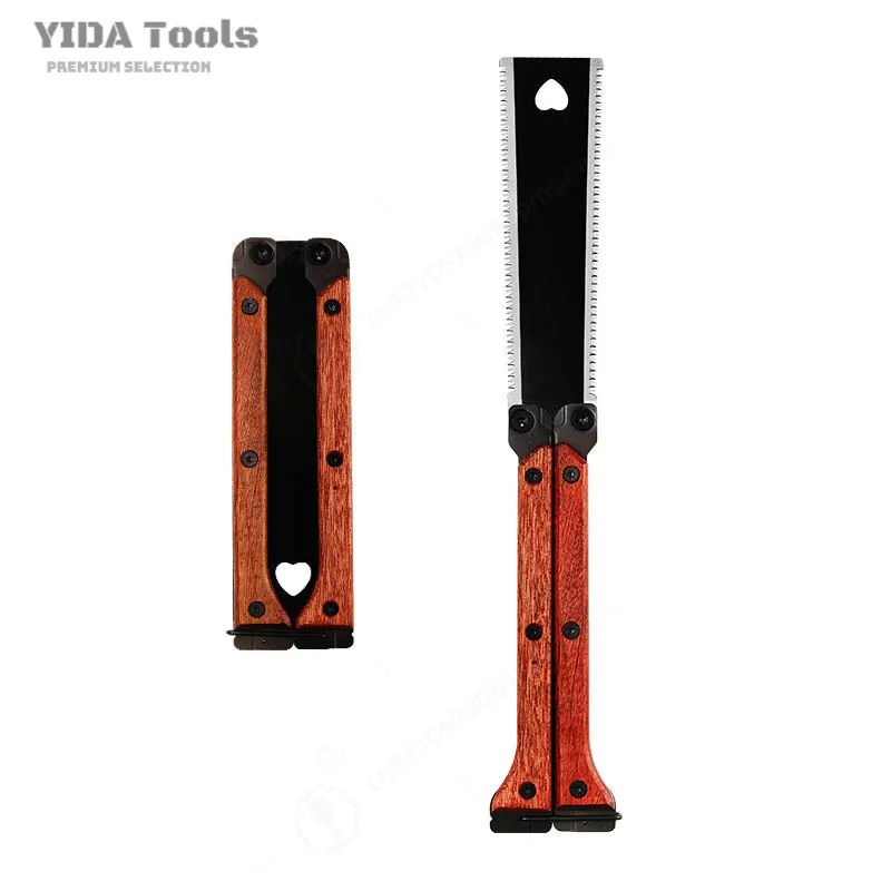Dual Sides Foldable Butterfly Saw Portable Hand Saw Garden Pruning Household Woodworking Outdoor Cutting Tool