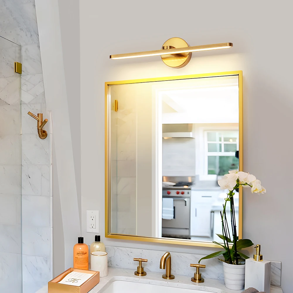 Mantolite Aluminium Modern Design LED Bathroom Vanity Wall Light 12W Home Decor Mirror Wall Lamp Indoor Wall Mount Light Fixture