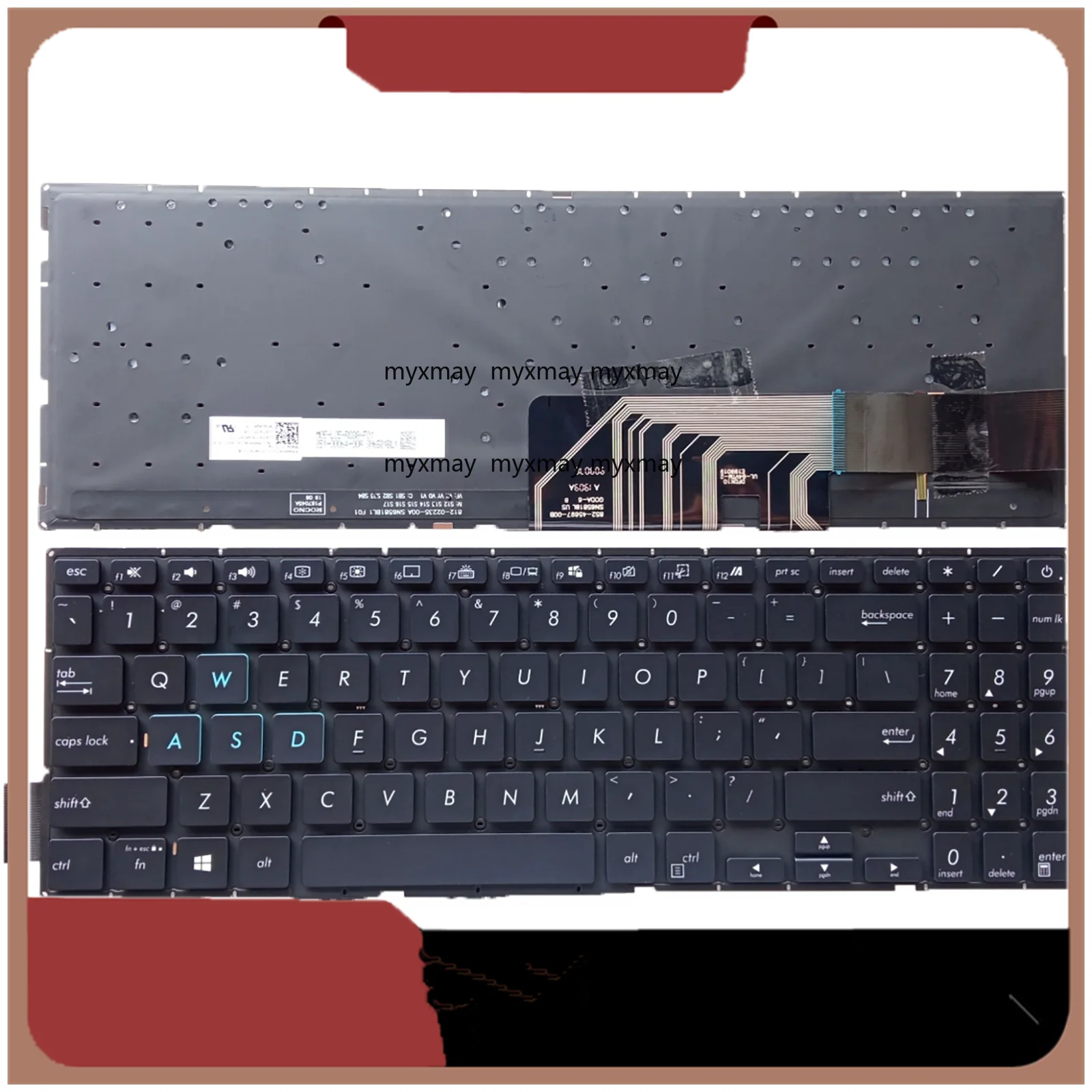 

Новая клавиатура с подсветкой США для Asus Mars15 VX60 K571 K571G F571 F571G X571G X571GT