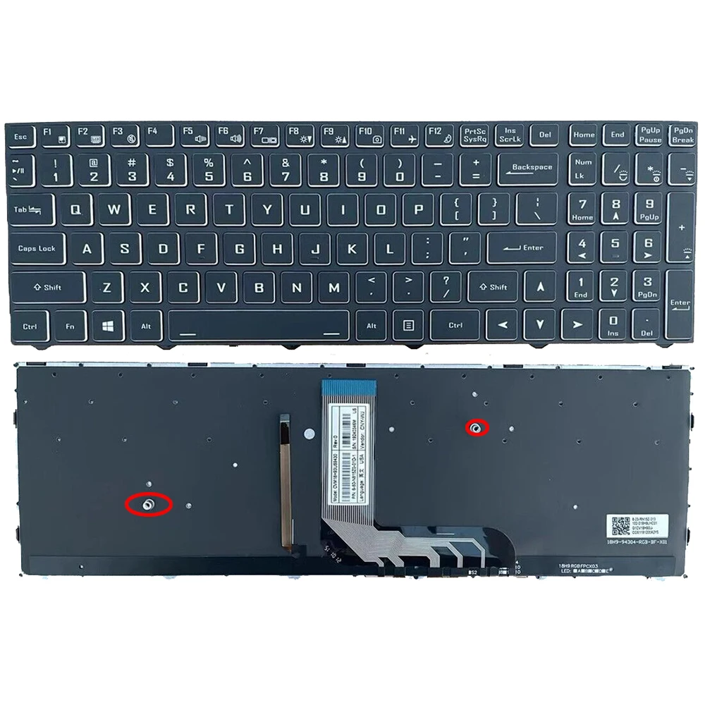 US RGB Backlit Keyboard For Clevo PC70DD2 PC70DF1 PC70DF1-D PC70DN2 PC70DN2-D X170SM-G