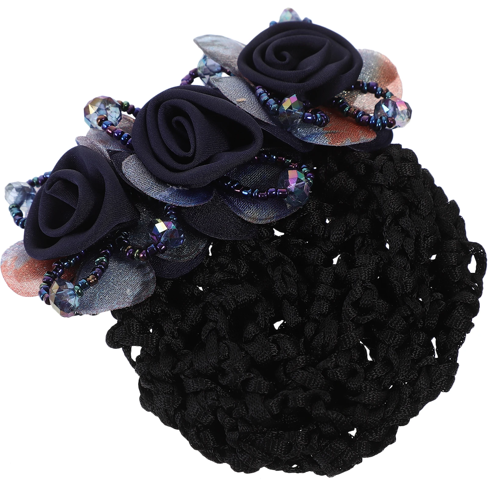 

Women Bun Cover Flower Hair Net Clip For Nurses Stewardess Hotel Waitress Ballet Dance Bun Holders Hair Accessories Teen Girls