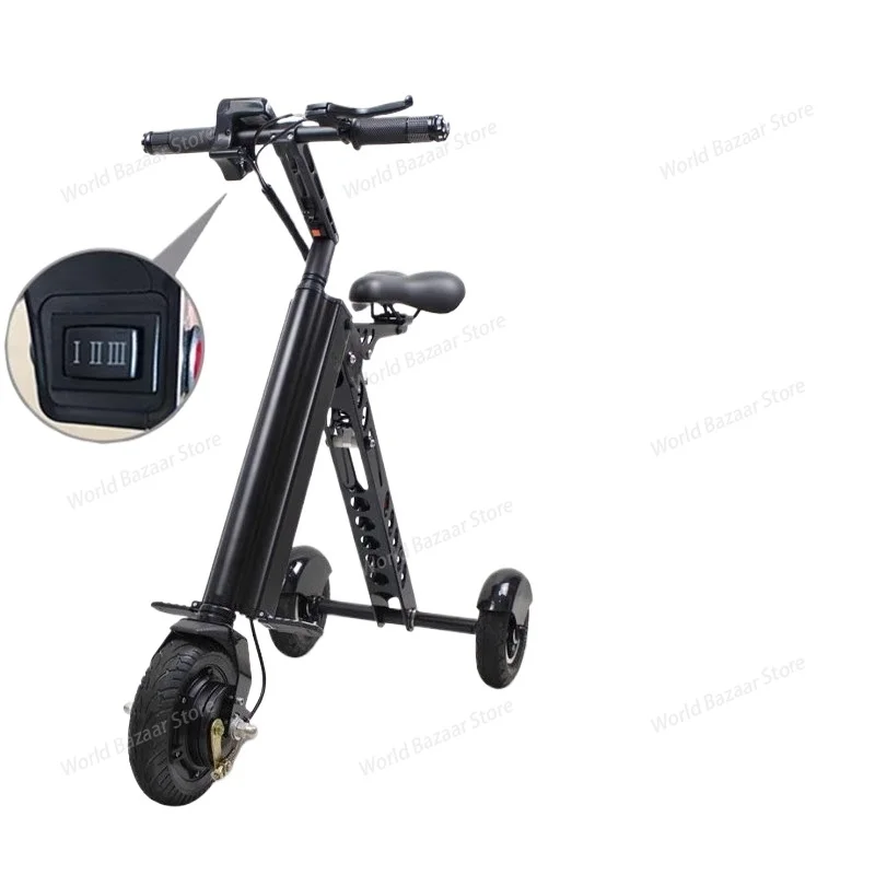 

Складной сверхлегкий портативный электрический трехколесный велосипед с литиевой батареей, модный мини-мини-мобильный автомобиль для взрослых