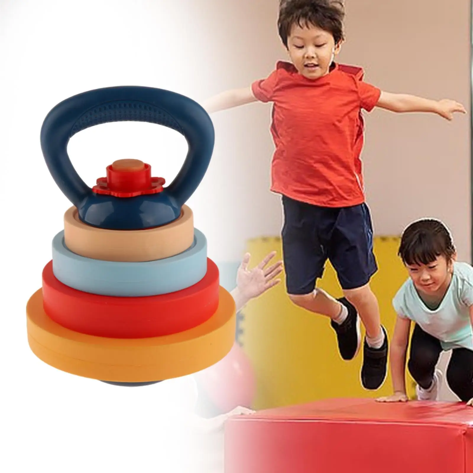 Toddlers Kettlebell Dumbbell Fitness Set Early Development Educational Toy for Children’s Indoor Sports Activities view 4