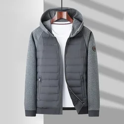 High Quality Men's Fashion Everything Stylish Hooded 90% Goose Down Short Youth Coat  Autumn and Winter  Down Jacket Men Regular