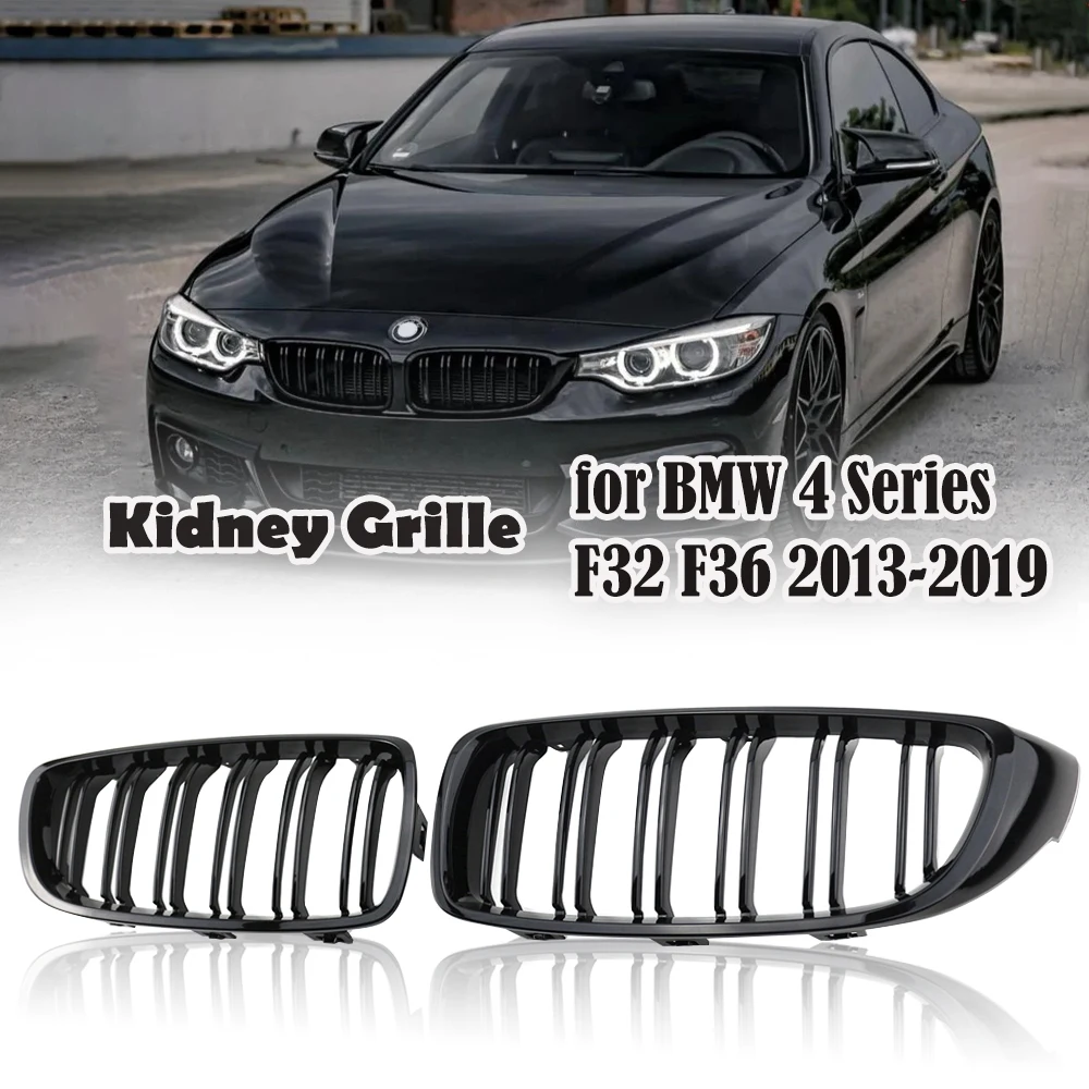 

Car Front Bumper Grille Racing Grill For BMW 4 Series F32 F33 F36 F80 M4 425i 430i 440i 2012-2018 Replacement Part Glossy Black