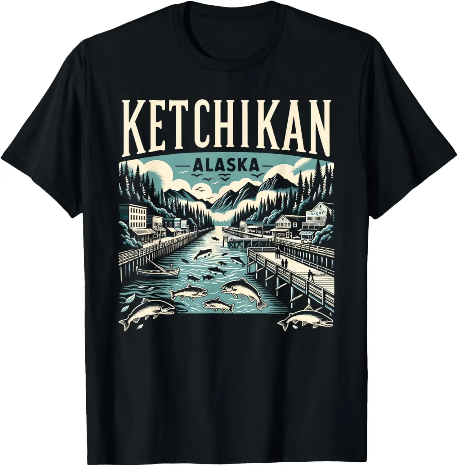 ketchikan-alaska-ak-camiseta-vintage-grafica-de-pesca-maiuscula-de-salmao