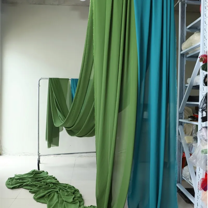 

Chiffon fabric wedding decoration gauze curtain dress and evening gown non-transparent solid-color net