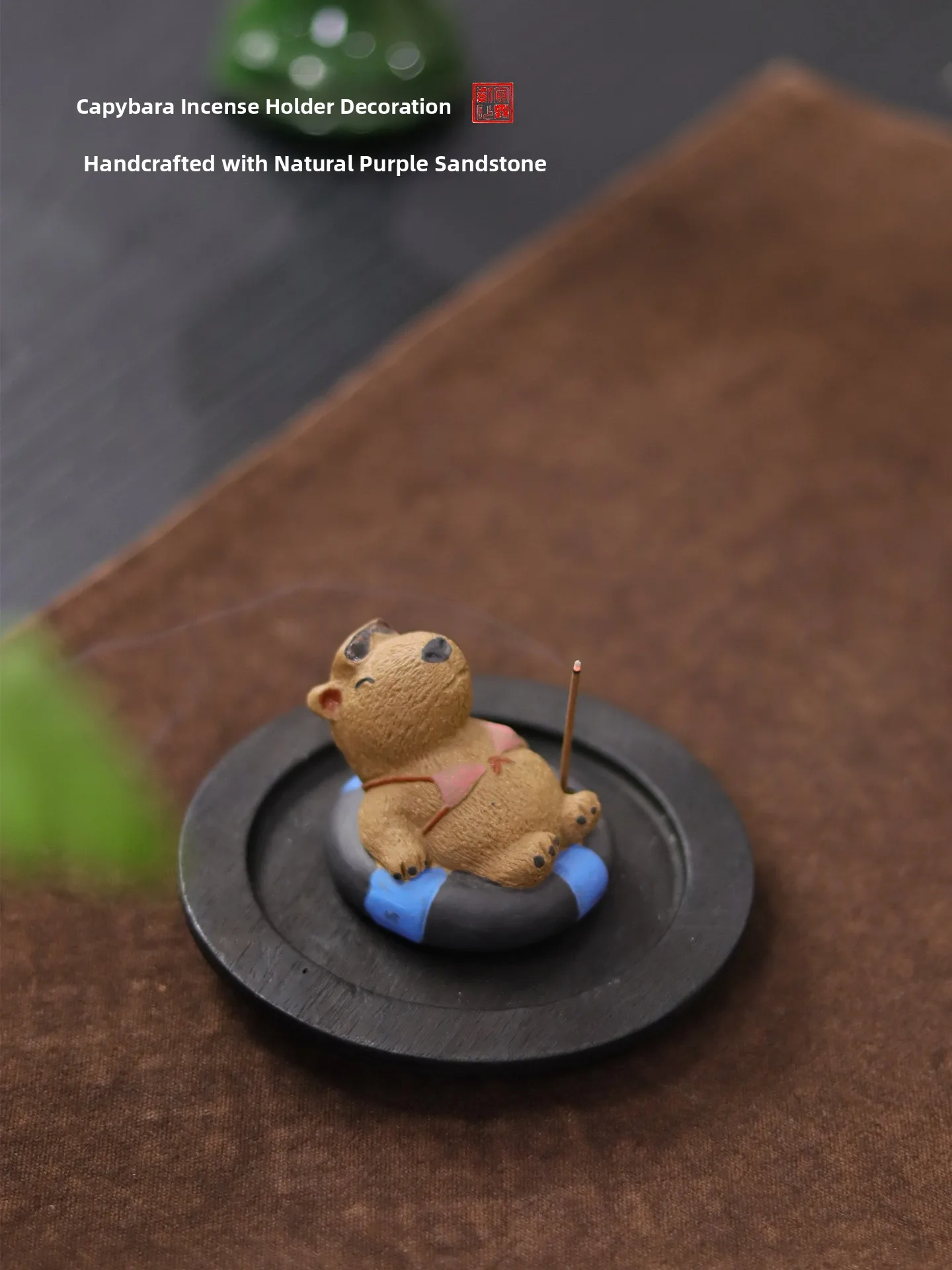 

Китайская фигурка-питомец из фиолетовой глины для чайной церемонии, декоративная настольная подставка для благовоний, украшение для дома, аксессуары для домашнего декора