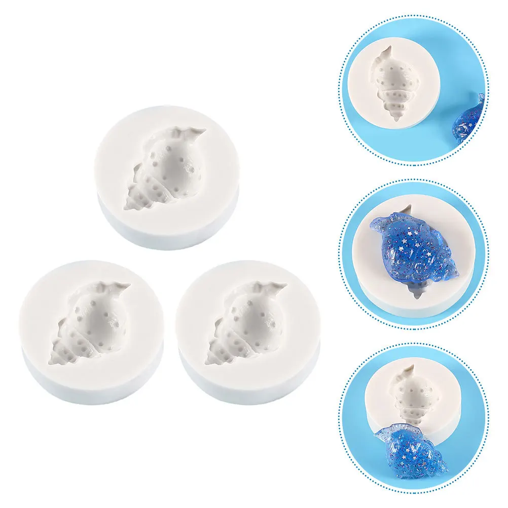 3 قطعة قوالب السيليكون محارة حجم صغير سهلة التنظيف Crafts بها بنفسك الحرف صنع قالب للمجوهرات ديكور المحيط تحت عنوان المشاريع اليدوية #5