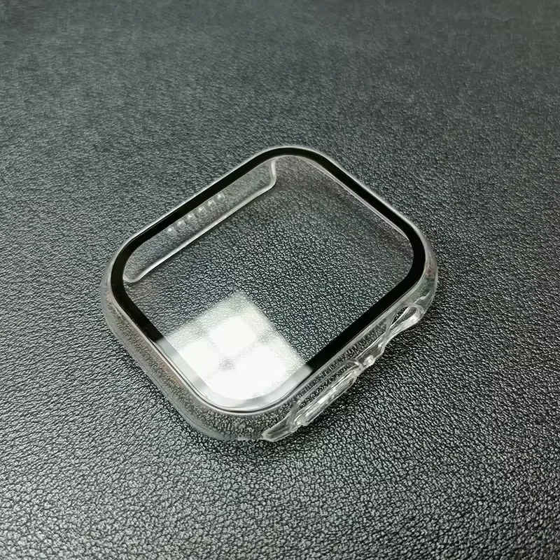 Gehärtetes Glas + Hülle für Apple Watch Serie 9 8 7 6 5 4 3 SE 44 mm 45 mm 40 mm 42 38 41 mm Abdeckung Stoßstange Displayschutzfolie Zubehör