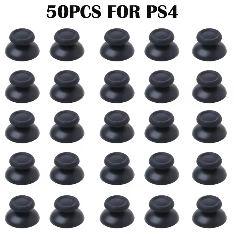 50 Pcs Replacement Controller Analog Thumbstick Thumb Stick Mushroom Grip Cap Cover for Ps4 Pro Slim Ps5 Xbox One 360 Dropship