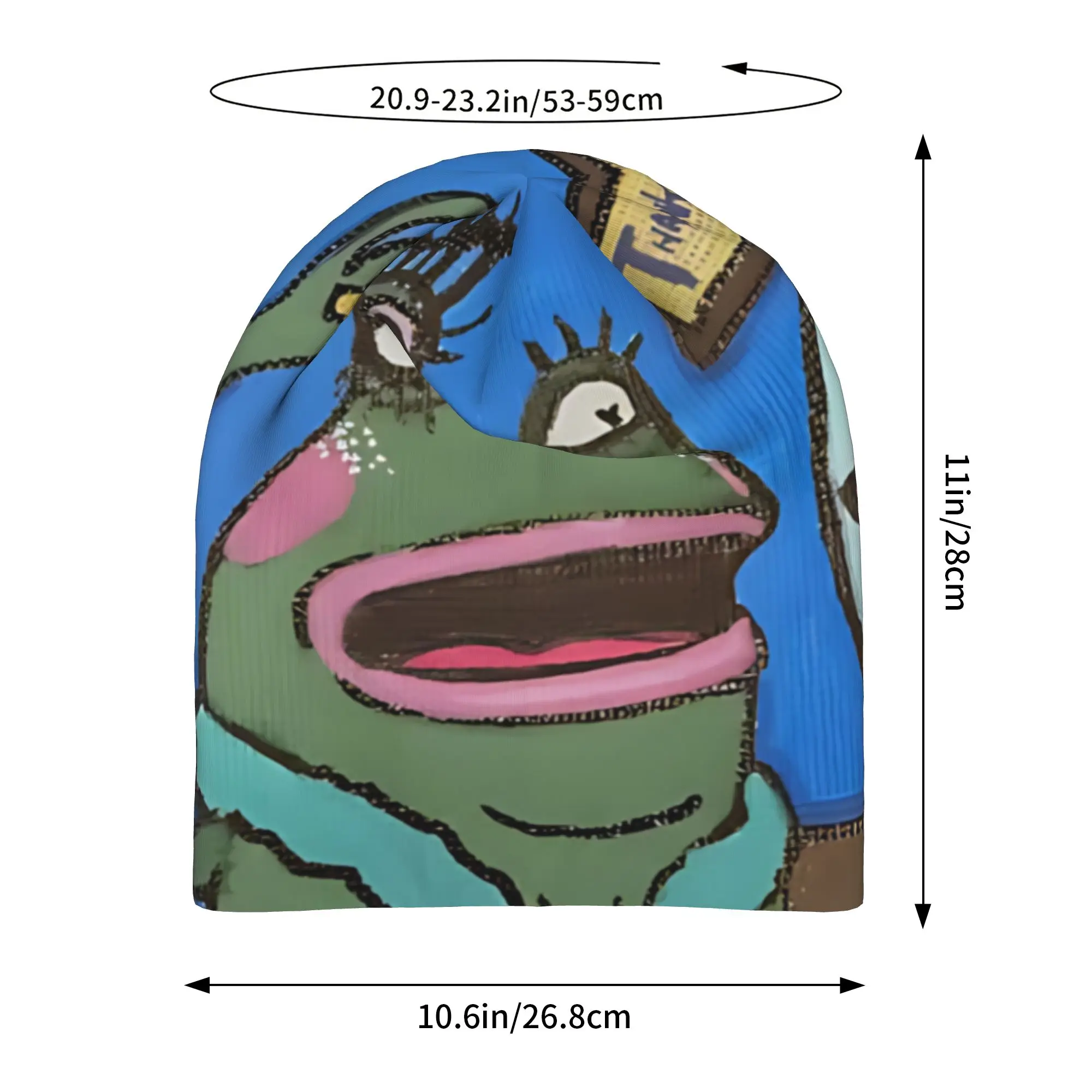 Gorros   Outdoor Hats Bath Frog Character Print Thin Hat Bonnet Special Skullies Beanies Caps Men Women's Earmuffs