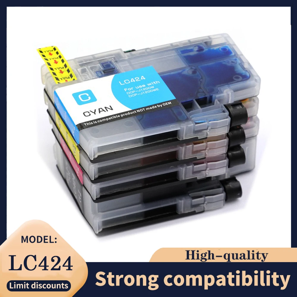 

LC424 LC-424 LC 424 LC424XL Premium Compatible InkJet Cartridge For Brother MFC-J4340DW J1200DW J5955DW J4335DW LC424 LC-424
