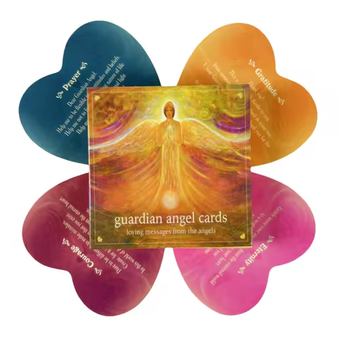 Guardian Angel Cards Loving Oracle Messages From The Angels A 46 Tarot English Divination Edition Deck Borad Games