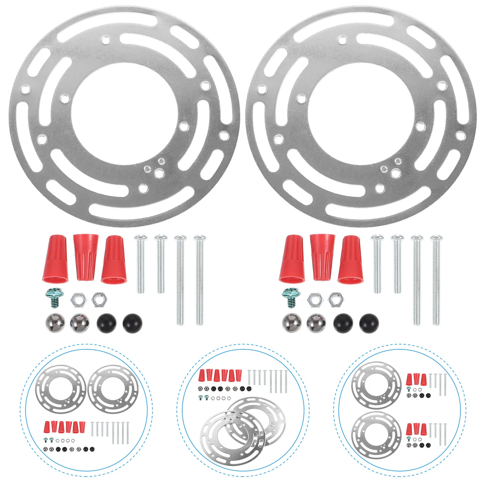 

2 шт. круглых кронштейнов из нержавеющей стали для крепления светильников, прочные кронштейны для потолочных, настенных светильников и люстр
