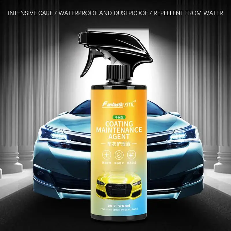 

500ml/16.9oz Car Spray Anti-Scratch Car Coating Spray Anti-stain Decontamination Car Cleaner Agent Kit Liquid Ceramic For Travel