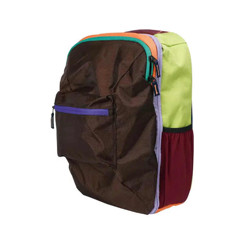 대용량 배낭 야외 경량 패치워크 패션 빈티지 배낭 남여 올 매치