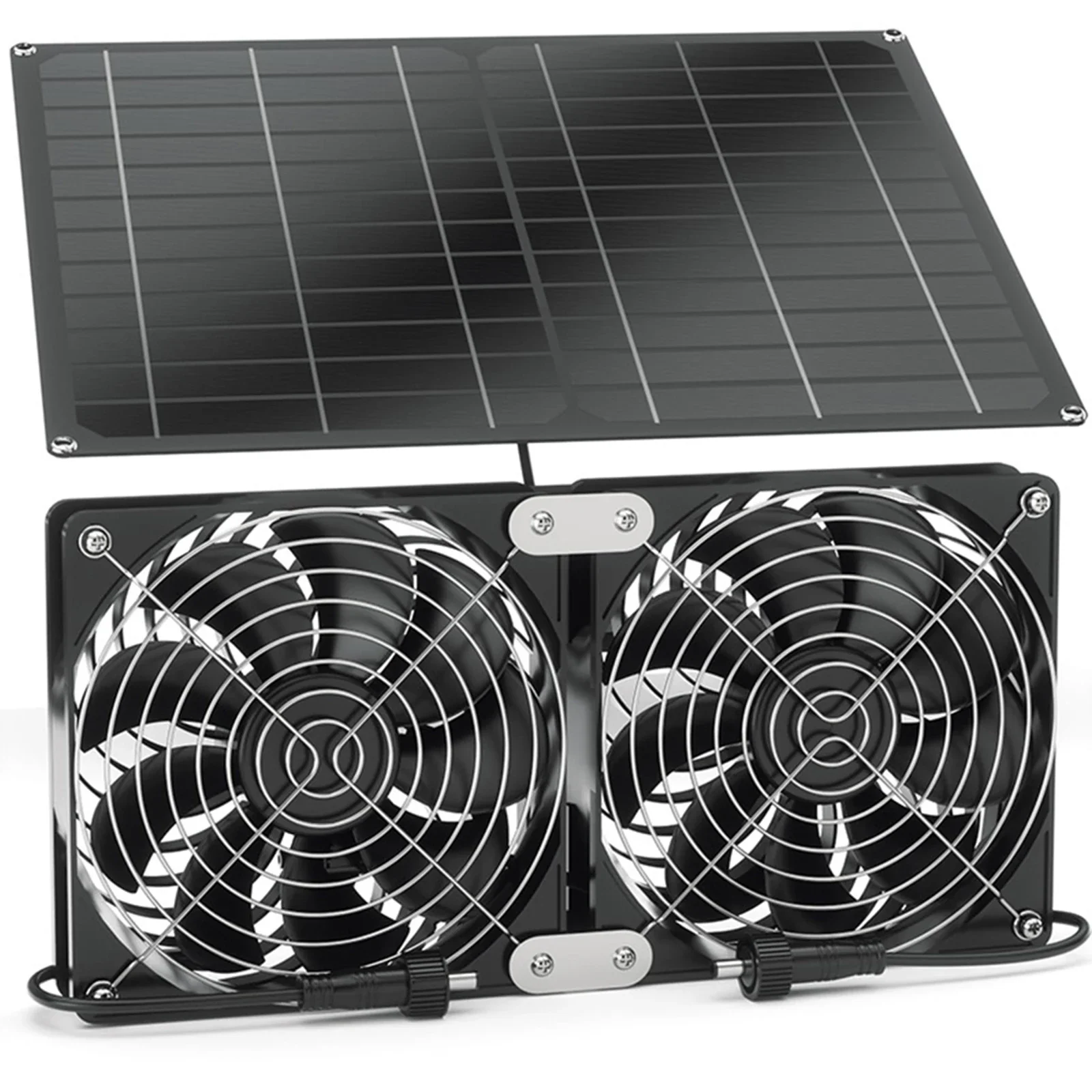 Solar Fan  25W Waterproof Fan Suitable For Outdoor Greenhouse Chicken House Solar Exhaust Cooling Vents