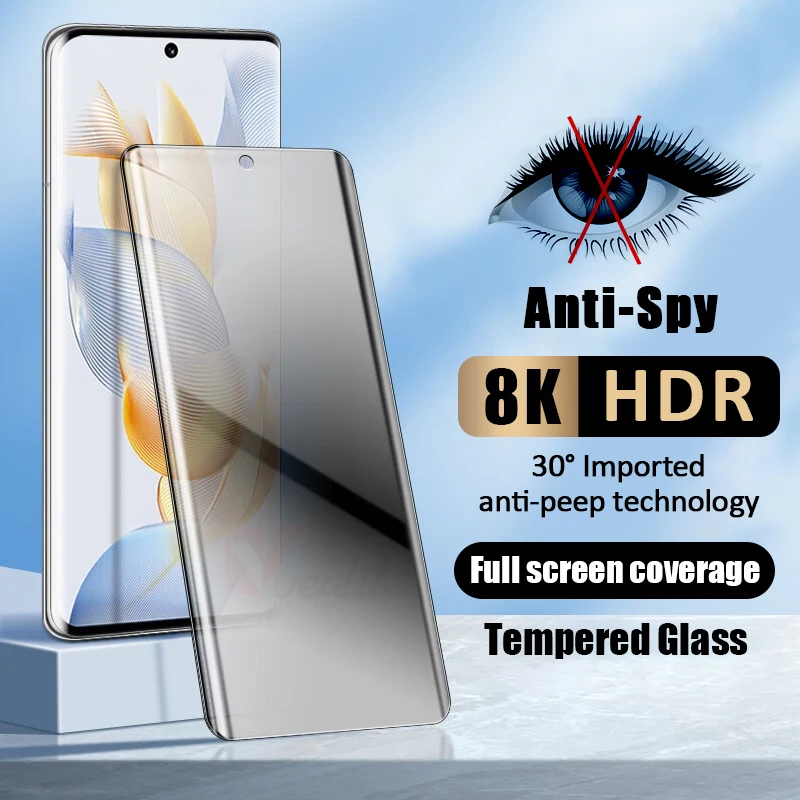 

Anti-spy Tempered Glass For Honor X50 X40 Magic 3 4 5 Lite Privacy Screen Protector Honor 90 80 70 60 50 Pro Plus X9A X8A X7A