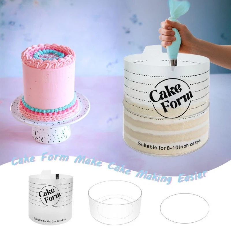 

Adjustable Mousse Ring Acrylic For Novices To Quickly Decorate Western Pastry Cream Cake Baking Ring Creative New Cake Mold Set