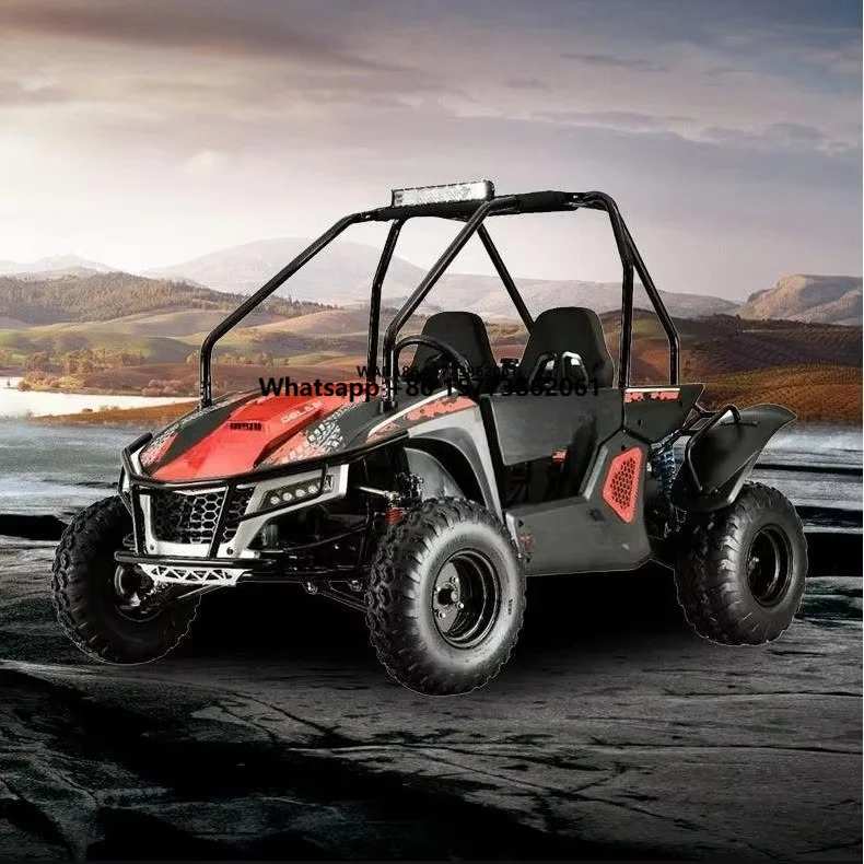 200CC Four Stroke Go Kart UTV Off-Road Beach Buggy Customizable Colors Disc Brake Chain Drive Shaft Drive