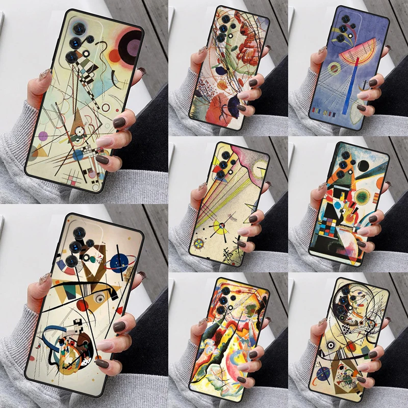 Wassily Kandinsky Abstract Phone Case For Samsung S23 S21 S20 FE S24 S22 Ultra Note20 S10 S9 S8 Plus A40 A52 A12 A13 A53