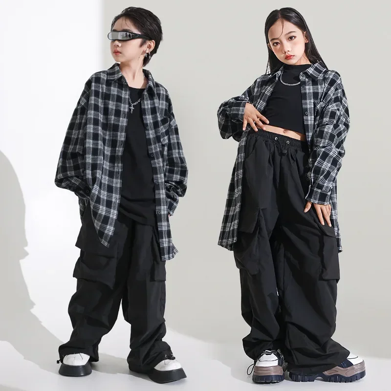 Girls' Jazz Dance Costume Handsome Japanese Street Dance Performance Costume Set Children's Hiphop Show Stage Trend