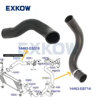 New Inter Cooler Inlet Air Hose for Nissan Navara D40 FRONTIER 2008-2012 14463-EB71A 14463-EC01A 14463-EB316