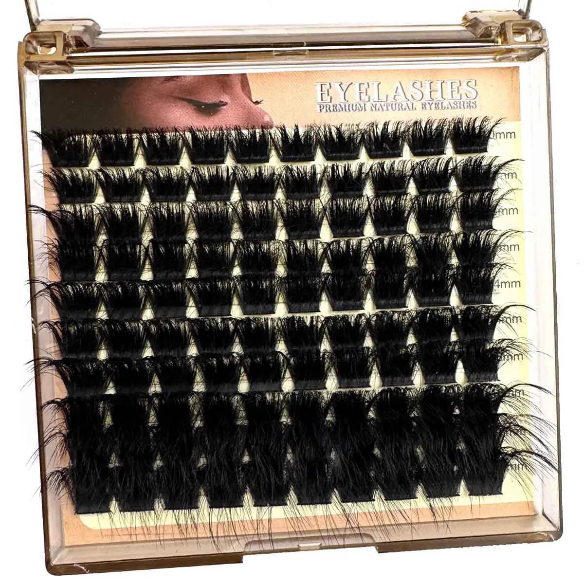 30D-200D Dicke Einzelwimpern, DIY-Mischlänge 10-18mm Falsche Wimpern, D-Curl 0,07mm Dick, 5D Russische Curl-Wimpern – Detail 8