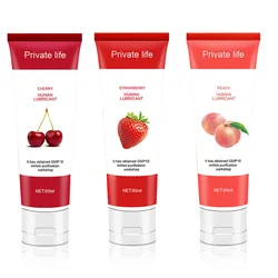 30/60ml Men/Women Sex Lubricant Peach/Strawberry/Banana/Grape.Cherry Sex Oil Gel Adults Oral Products Fruit Flavor Cream